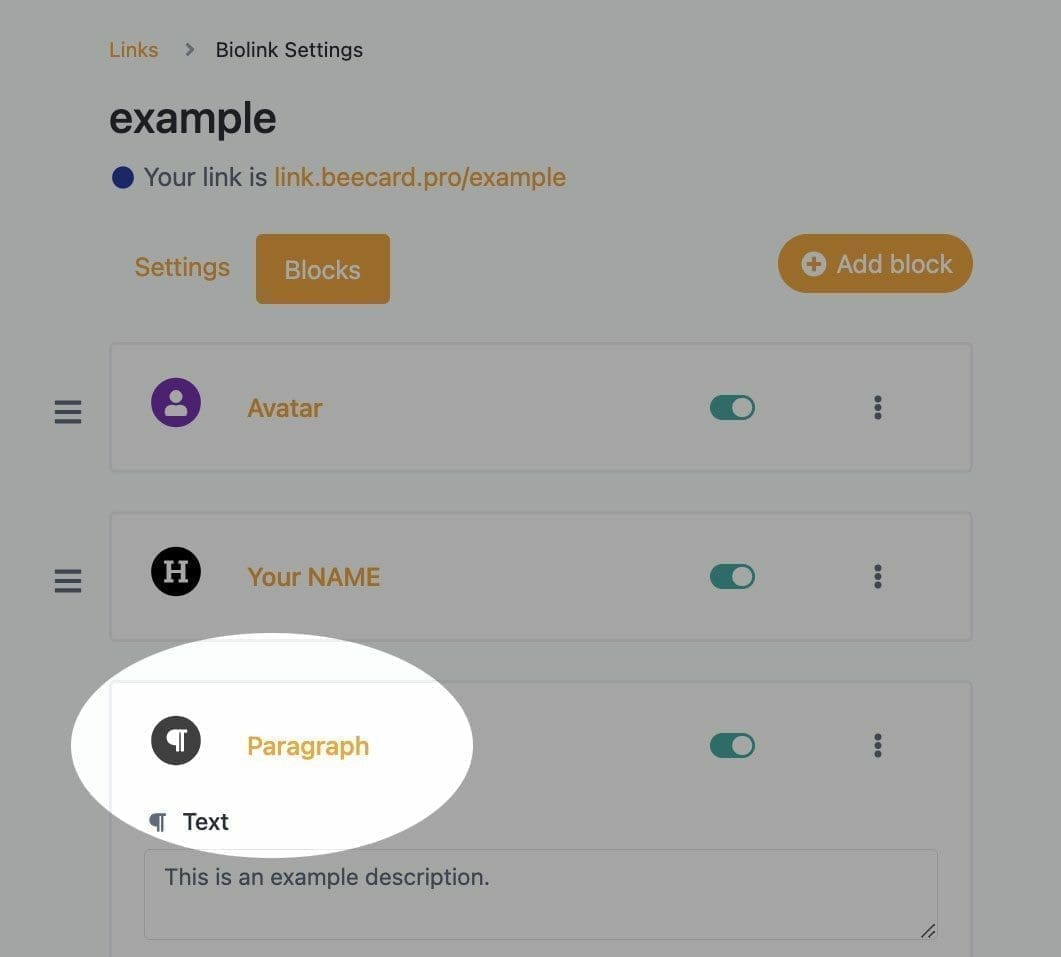 paragraphe beecard
