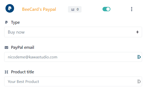 paypal bloc beecard